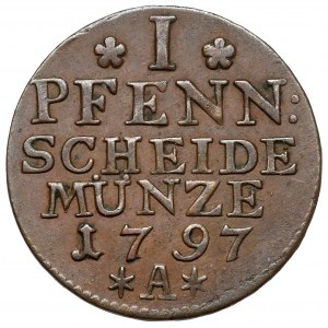 Prusy, Friedrich Wilhelm II, Fenig 1797-A, Berlin