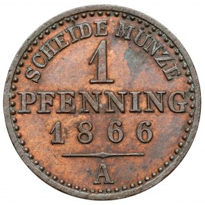 Prusy, Wilhelm I, Fenig 1866-A, Berlin