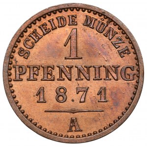 Prusy, Wilhelm I, Fenig 1871-A, Berlin