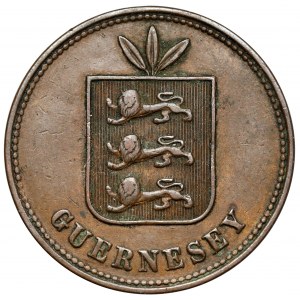 Wlk. Brytania, Guernsey, Wiktoria, 4 doubles 1868