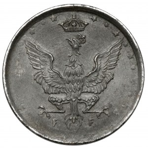 Królestwo Polskie, 10 fenigów 1917-F - NAPIS BLISKO