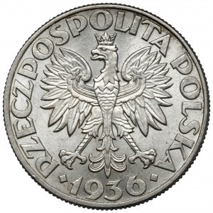 Żaglowiec 5 złotych 1936