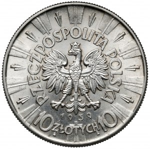 Piłsudski 10 złotych 1939
