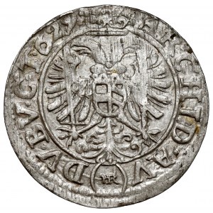 Śląsk, Ferdynand II, 3 krajcary 1629 HR, Wrocław