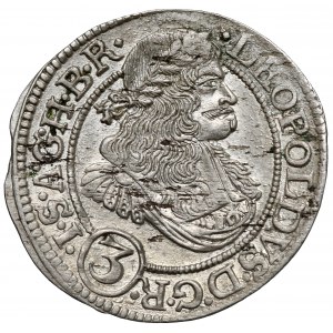 Śląsk, Leopold I, 3 krajcary 1670 SHS, Wrocław