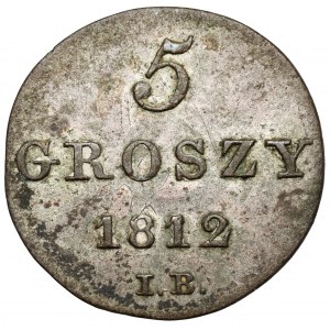 Księstwo Warszawskie, 5 groszy 1812 IB