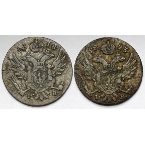 5 groszy polskich 1818 i 1823 IB - zestaw (2szt)