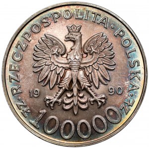100.000 złotych 1990 Solidarność - odmiana A