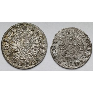 Zygmunt III Waza, Grosz Kraków 1612 i Bydgoszcz 1624 - zestaw (2szt)