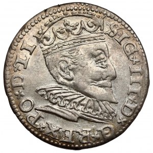 Zygmunt III Waza, Trojak Ryga 1594 - z kwiatem