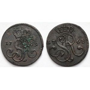 Poniatowski, Grosz 1765 i 1768 - zestaw (2szt)