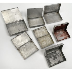 LWP i ZSRR, Aluminiowe papierośnice - zestaw (7szt)