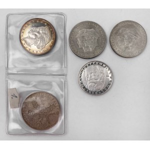 SREBRO 10 - 200 złotych i 5 marek 1968-2001 - zestaw (5szt)