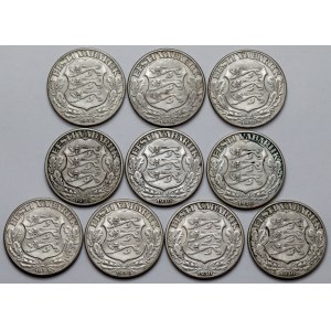 Estonia, 2 krooni 1930 - zestaw (10szt)