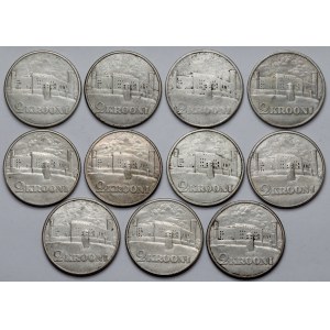 Estonia, 2 krooni 1930 - zestaw (11szt)