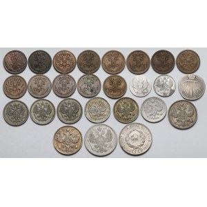 Rosja / ZSRR, 1/2 - 20 kopiejek 1798-1930 - zestaw (26szt)