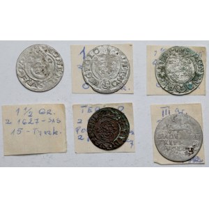 Polska Królewska, w tym TROJAK 1665 - zestaw (5szt)