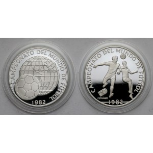 Panama, 5 - 10 balboas 1982 Mistrzostwa Świata w Piłce Nożnej - zestaw (2szt)