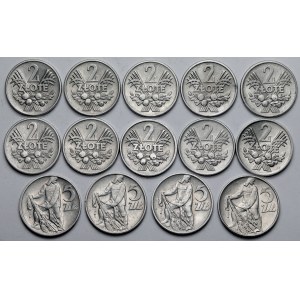 2 - 5 złotych 1958-1974 - zestaw (14szt)