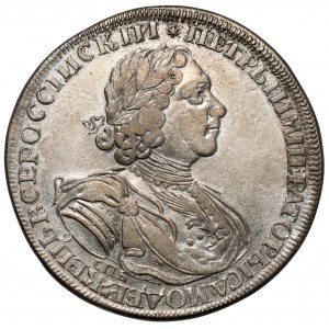 Rosja, Piotr I, Rubel 1724 СПБ, Petersburg - Sun Rouble