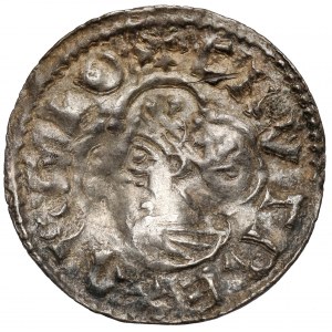 Anglia, Knut (1016-1035) Denar typu quatrefoil
