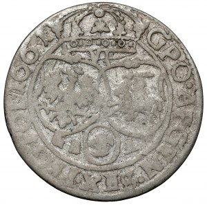 Jan II Kazimierz, Szóstak Lwów 1661 GBA - błąd GPO APGEN - ilustrowany