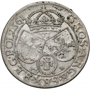 Jan II Kazimierz, Szóstak Kraków 1661 TLB - Ilustrowany