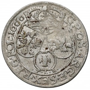 Jan II Kazimierz, Szóstak Kraków 1660 TLB - Ilustrowany