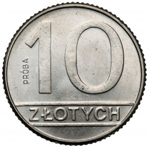 Próba NIKIEL 10 złotych 1989 - zwykłe