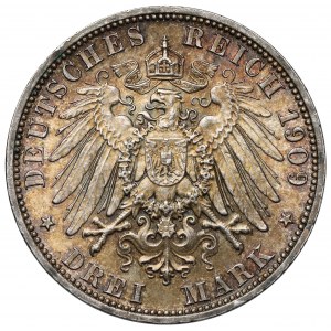Reuss, 3 marki 1909-A, Berlin