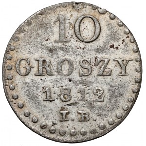 Księstwo Warszawskie, 10 groszy 1812 IB