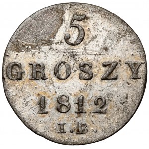Księstwo Warszawskie, 5 groszy 1812 IB - małe 5