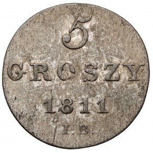 Księstwo Warszawskie, 5 groszy 1811 IB