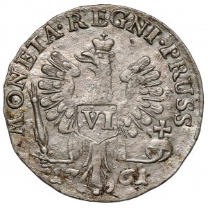 Elżbieta, Szóstak dla Prus 1761, Królewiec