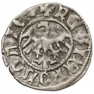Władysław II Jagiełło, Półgrosz Kraków - typ 11 - bez znaku - RZADKA korona