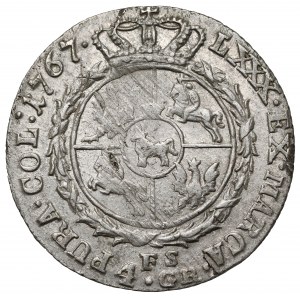 Poniatowski, Złotówka 1767 FS - duże orły