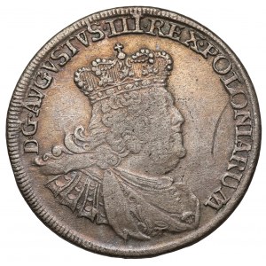 August III Sas, Ort Lipsk 1756 EC - małe popiersie