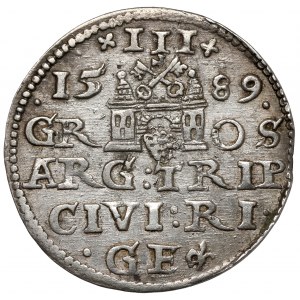 Zygmunt III Waza, Trojak Ryga 1589