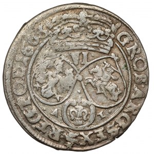 Jan II Kazimierz, Szóstak Bydgoszcz 1663 AT