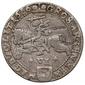 Jan II Kazimierz, Szóstak Wilno 1666 TLB