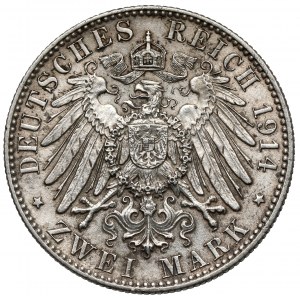 Saksonia, 2 marki 1914-E, Muldenhütten