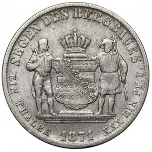 Saksonia, Johann V, Talar 1871-B - Segen des Bergbaues