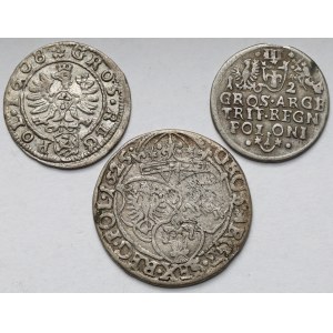 Zygmunt III Waza, od Grosza do Szóstaka 1608-1625 - zestaw (3szt)