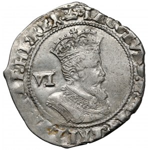 Wlk. Brytania, Jakub I, 6 pensów 1608