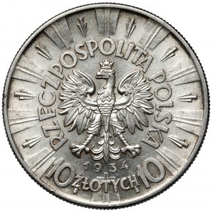 Piłsudski 10 złotych 1934 - urzędowy