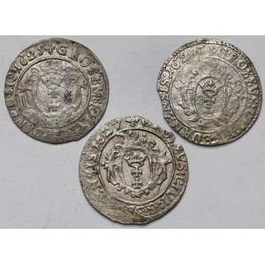Zygmunt III Waza, Grosz Gdańsk 1625-1627 - zestaw (3szt)