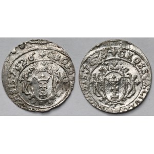 Zygmunt III Waza, Grosz Gdańsk 1626-1627 - zestaw (2szt)