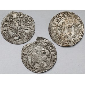 Zygmunt III Waza, Grosz Bydgoszcz, Gdańsk i Wilno 1624-1626 - zestaw (3szt)
