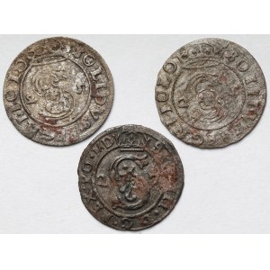 Zygmunt III Waza, Szelągi i Trzeciak 1625-1627 - zestaw (3szt)