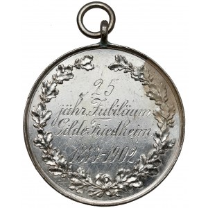 Niemcy, Wilhelm II, Medal 25-lecie Gilde Friedheim 1877-1902